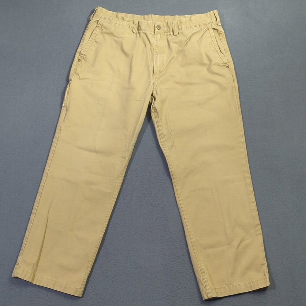 Duluth Trading Co Pants Men's 40x30 Fits 37x29 Camel Tan Ballroom Khaki Pant